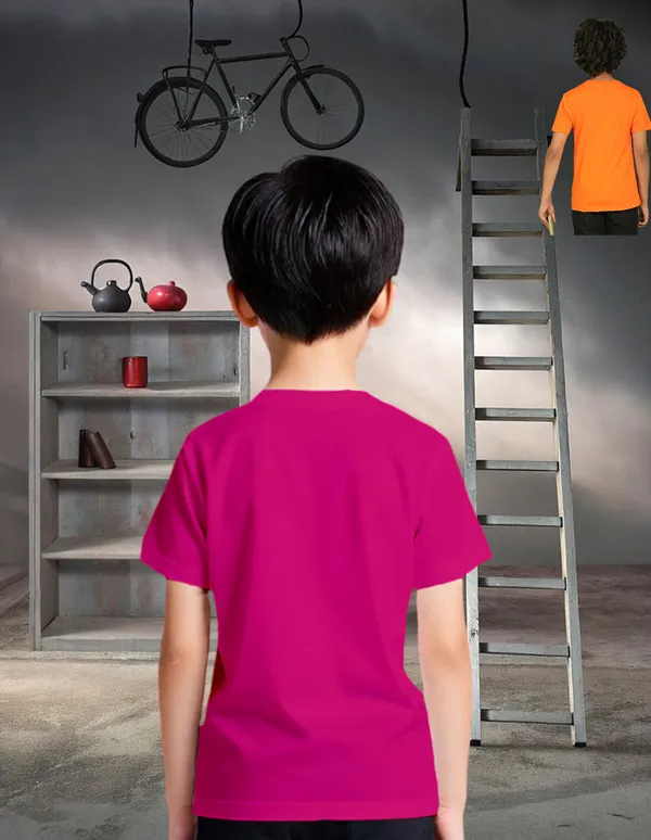 Nusyl_Boy_Hot_Pink_&_Orange_Teddy_Printed_&_Oh_Places_Half_Sleeves_T_Shirt_Pack_Of_2_Soft_&_Comfortable_Half_Sleeve_T_Shirt_Cozy_Summer_Wear_For_Kids_&_Teen_Boys