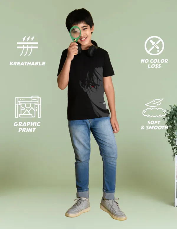 Nusyl_Boy_Black_&_Brown_Lion_Printed_&_Anime_Character_Printed_Half_Sleeves_T_Shirt_Pack_Of_2_Soft_&_Comfortable_Half_Sleeve_T_Shirt_Cozy_Summer_Wear_For_Kids_&_Teen_Boys