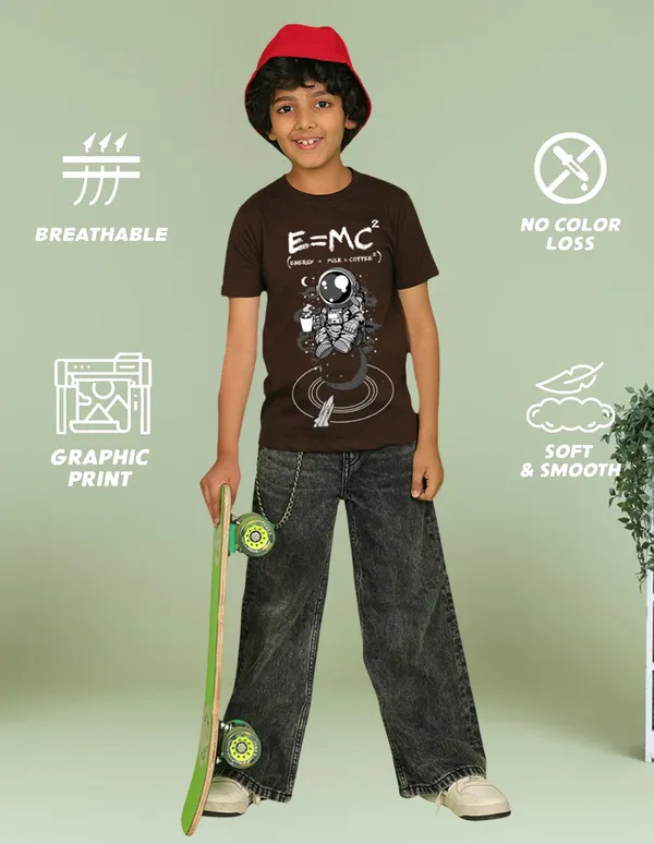Nusyl_Boy_Black_&_Brown_E=Mc2_Text_Printed_&_Football_Printed_Half_Sleeves_T_Shirt_Pack_Of_2_Soft_&_Comfortable_Half_Sleeve_T_Shirt_Cozy_Summer_Wear_For_Kids_&_Teen_Boys