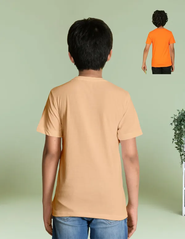 Nusyl_Boy_Orange_&_Beige_Stay_Weird_Text_Printed_&_Boy_Printed_Half_Sleeves_T_Shirt_Pack_Of_2_Soft_&_Comfortable_Half_Sleeve_T_Shirt_Cozy_Summer_Wear_For_Kids_&_Teen_Boys