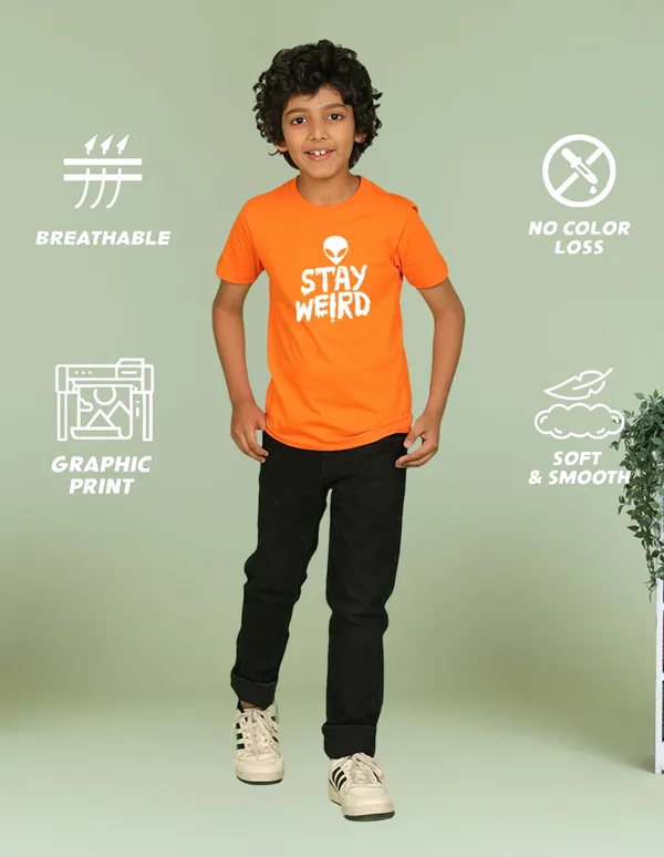 Nusyl_Boy_Orange_&_Beige_Stay_Weird_Text_Printed_&_Boy_Printed_Half_Sleeves_T_Shirt_Pack_Of_2_Soft_&_Comfortable_Half_Sleeve_T_Shirt_Cozy_Summer_Wear_For_Kids_&_Teen_Boys
