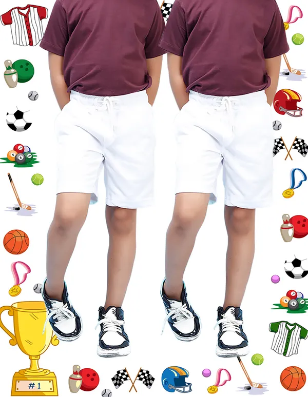 Nusyl_White_Solid_Cotton_Blend_Regular_Fit_Pack_Of_2_Shorts_With_Side_Pockets_Short_Length_Regular_Fit
