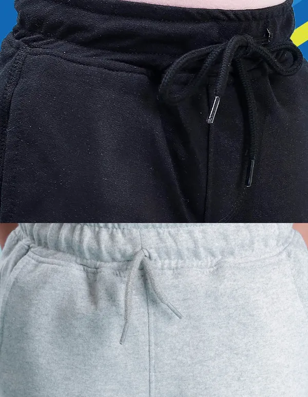 Nusyl_Black_&_Grey_Solid_Cotton_Blend_Regular_Fit_Pack_Of_2_Shorts_With_Side_Pockets_Short_Length_Regular_Fit