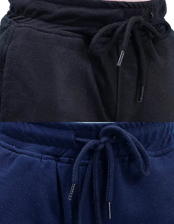 Nusyl_Black_&_Navy_Solid_Cotton_Blend_Regular_Fit_Pack_Of_2_Shorts_With_Side_Pockets_Short_Length_Regular_Fit