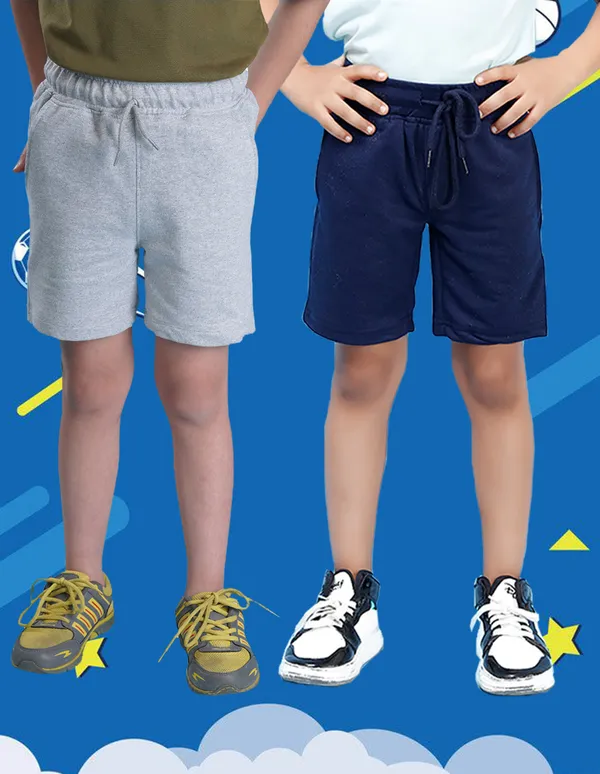 Nusyl_Navy_&_Grey_Solid_Cotton_Blend_Regular_Fit_Pack_Of_2_Shorts_With_Side_Pockets_Short_Length_Regular_Fit