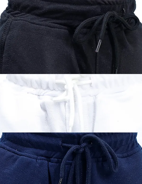 Nusyl_White_&_Black_&_Navy_Solid_Cotton_Blend_Regular_Fit_Pack_Of_3_Shorts_With_Side_Pockets_Short_Length_Regular_Fit