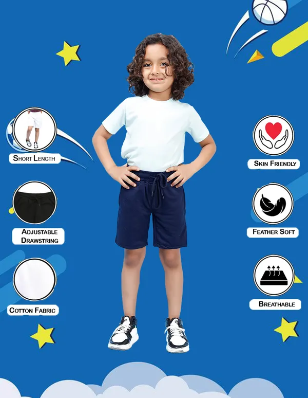 Nusyl_White_&_Black_&_Navy_Solid_Cotton_Blend_Regular_Fit_Pack_Of_3_Shorts_With_Side_Pockets_Short_Length_Regular_Fit