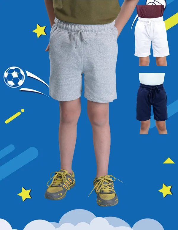 Nusyl_White_&_Navy_&_Grey_Solid_Cotton_Blend_Regular_Fit_Pack_Of_3_Shorts_With_Side_Pockets_Short_Length_Regular_Fit