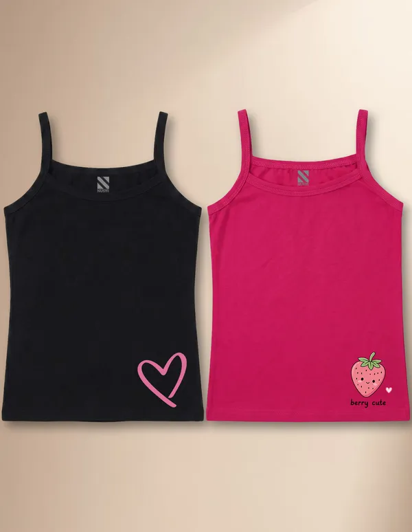 NUSYL_Girls_Heart_Printed_&_Strawberry_Printed_Cotton_Camisoles_(Pack_of_2)_�_Soft_&_Breathable_Innerwear_|_Lightweight_Summer_Undershirts_for_Kids_&_Teen_Girls