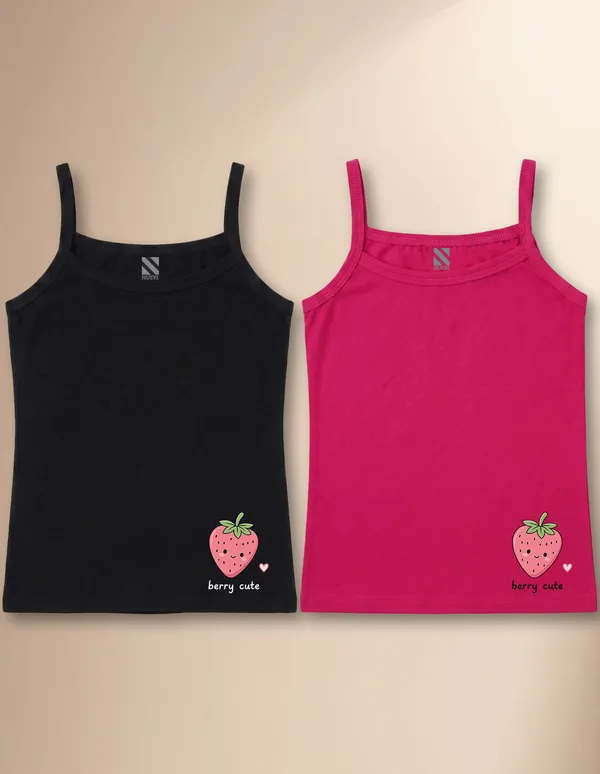 NUSYL_Girls_Strawberry_Printed_Cotton_Camisoles_(Pack_of_2)_�_Soft_&_Breathable_Innerwear_|_Lightweight_Summer_Undershirts_for_Kids_&_Teen_Girls
