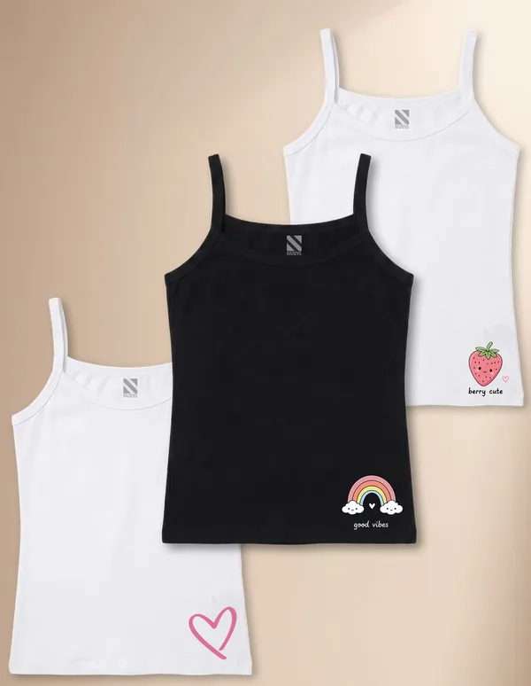 NUSYL_Girls_Heart_Printed_&_Strawberry_Printed_Cotton_Camisoles_(Pack_of_3)_�_Soft_&_Breathable_Innerwear_|_Lightweight_Summer_Undershirts_for_Kids_&_Teen_Girls