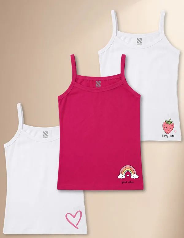 NUSYL_Girls_Heart_Printed_&_Rainbow_Printed_Cotton_Camisoles_(Pack_of_3)_�_Soft_&_Breathable_Innerwear_|_Lightweight_Summer_Undershirts_for_Kids_&_Teen_Girls