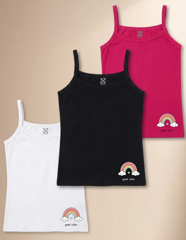 NUSYL_Girls_Rainbow_Printed_Cotton_Camisoles_(Pack_of_3)_�_Soft_&_Breathable_Innerwear_|_Lightweight_Summer_Undershirts_for_Kids_&_Teen_Girls
