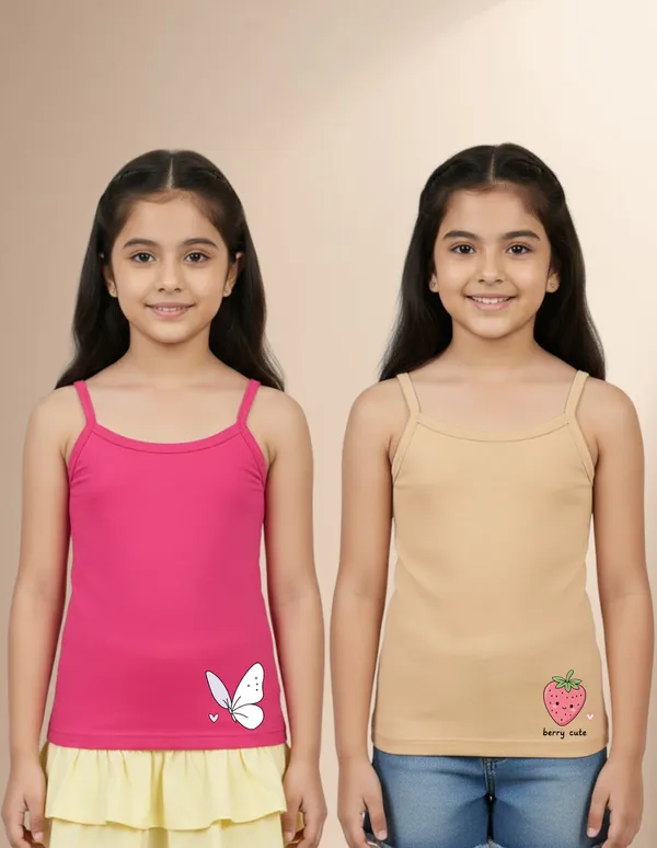 NUSYL_Girls_Heart_Printed_&_Strawberry_Printed_Cotton_Camisoles_(Pack_of_4)_�_Soft_&_Breathable_Innerwear_|_Lightweight_Summer_Undershirts_for_Kids_&_Teen_Girls
