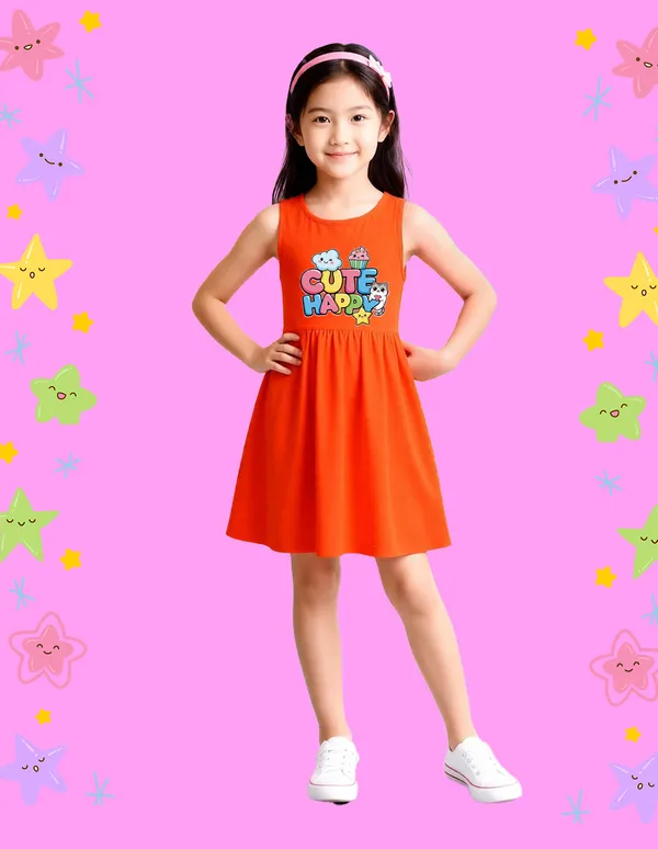 Nusyl_Girls_Orange_&_White_Cute_Duck_Printed_Pack_Of_2_Dresses_Soft_&_Comfortable_Dresses_Cozy_Summer_Wear_For_Kids_&_Teen_Girls