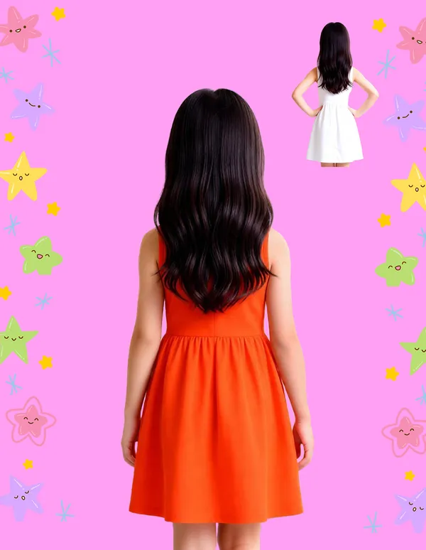 Nusyl_Girls_Orange_&_White_Cute_Duck_Printed_Pack_Of_2_Dresses_Soft_&_Comfortable_Dresses_Cozy_Summer_Wear_For_Kids_&_Teen_Girls