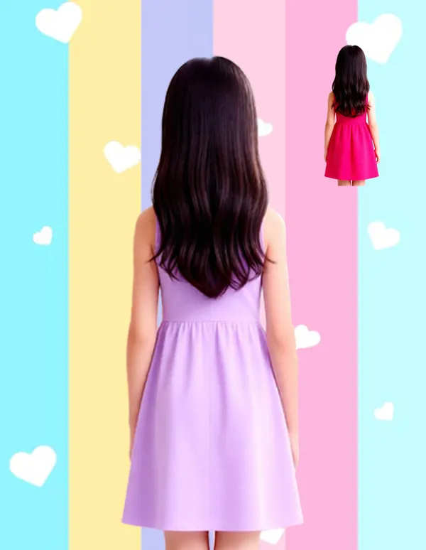 Nusyl_Girls_Hot_Pink_&_Lilac_Girls_Printed_&_Princess_Text_Printed_Pack_Of_2_Dresses_Soft_&_Comfortable_Dresses_Cozy_Summer_Wear_For_Kids_&_Teen_Girls