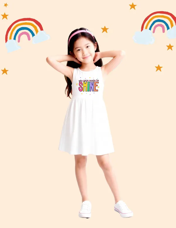 Nusyl_Girls_Lilac_&_White_Shine_Text_Printed_Pack_Of_2_Dresses_Soft_&_Comfortable_Dresses_Cozy_Summer_Wear_For_Kids_&_Teen_Girls
