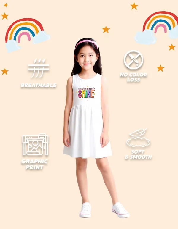 Nusyl_Girls_Lilac_&_White_Shine_Text_Printed_Pack_Of_2_Dresses_Soft_&_Comfortable_Dresses_Cozy_Summer_Wear_For_Kids_&_Teen_Girls