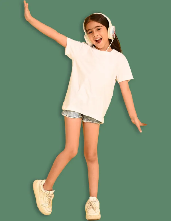 Nusyl_Girl_White_&_Green_Solid_Drop_Shoulder_T_Shirts_Pack_Of_2_Soft_&_Comfortable_Drop_Shoulder_T_Shirts_Cozy_Summer_Wear_For_Kids_&_Teen_Girls