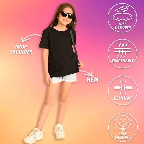 Nusyl_Girl_Red_&_Black_Solid_Drop_Shoulder_T_Shirts_Pack_Of_2_Soft_&_Comfortable_Drop_Shoulder_T_Shirts_Cozy_Summer_Wear_For_Kids_&_Teen_Girls