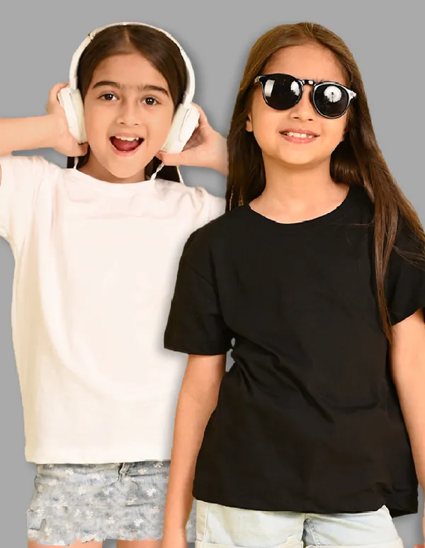 Nusyl_Girl_Black_&_White_Solid_Drop_Shoulder_T_Shirts_Pack_Of_2_Soft_&_Comfortable_Drop_Shoulder_T_Shirts_Cozy_Summer_Wear_For_Kids_&_Teen_Girls