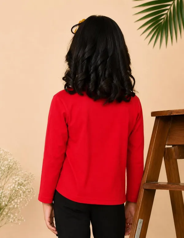 Nusyl_Girls_Black,_Red_and_Lilac_Solid_Round_Neck_Full_Sleeves_T-Shirt