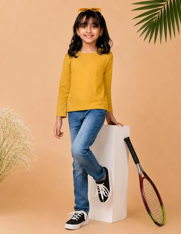 Nusyl_Girls_Yellow,_Orange_and_Sky_Blue_Solid_Round_Neck_Full_Sleeves_T-Shirt