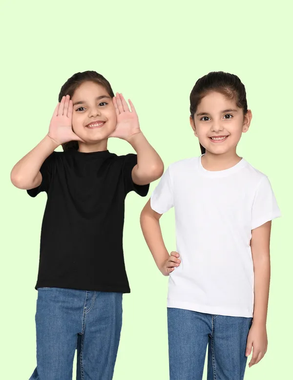 Nusyl_Girl_Black_&_White_Solid_Regular_T_Shirts_Pack_Of_2_Soft_&_Comfortable_Half_Sleeves_Regular_T_Shirts_Cozy_Summer_Wear_For_Kids_&_Teen_Girls