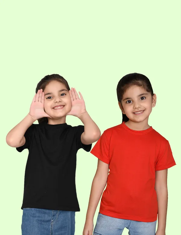 Nusyl_Girl_Red_&_Black_Solid_Regular_T_Shirts_Pack_Of_2_Soft_&_Comfortable_Half_Sleeves_Regular_T_Shirts_Cozy_Summer_Wear_For_Kids_&_Teen_Girls