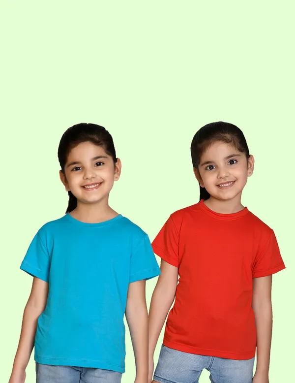 Nusyl_Girl_Red_&_Sky_Blue_Solid_Regular_T_Shirts_Pack_Of_2_Soft_&_Comfortable_Half_Sleeves_Regular_T_Shirts_Cozy_Summer_Wear_For_Kids_&_Teen_Girls
