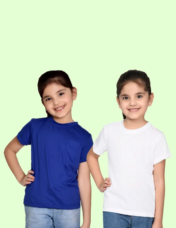 Nusyl_Girl_White_&_Royal_Blue_Solid_Regular_T_Shirts_Pack_Of_2_Soft_&_Comfortable_Half_Sleeves_Regular_T_Shirts_Cozy_Summer_Wear_For_Kids_&_Teen_Girls