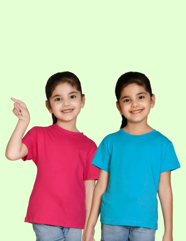 Nusyl_Girl_Hot_Pink_&_Sky_Blue_Solid_Regular_T_Shirts_Pack_Of_2_Soft_&_Comfortable_Half_Sleeves_Regular_T_Shirts_Cozy_Summer_Wear_For_Kids_&_Teen_Girls
