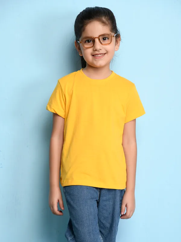 Nusyl_Girl_Yellow_&_Hot_Pink_Solid_Regular_T_Shirts_Pack_Of_2_Soft_&_Comfortable_Half_Sleeves_Regular_T_Shirts_Cozy_Summer_Wear_For_Kids_&_Teen_Girls