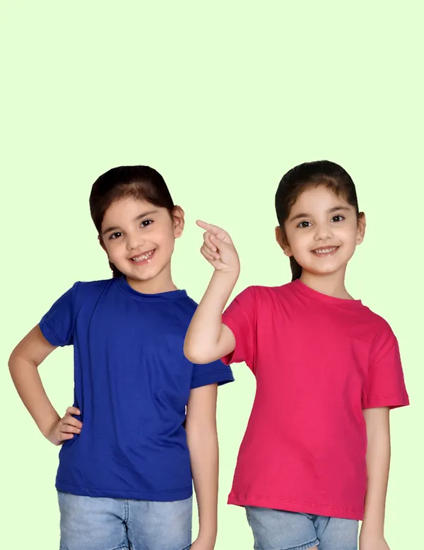 Nusyl_Girl_Hot_Pink_&_Royal_Blue_Solid_Regular_T_Shirts_Pack_Of_2_Soft_&_Comfortable_Half_Sleeves_Regular_T_Shirts_Cozy_Summer_Wear_For_Kids_&_Teen_Girls