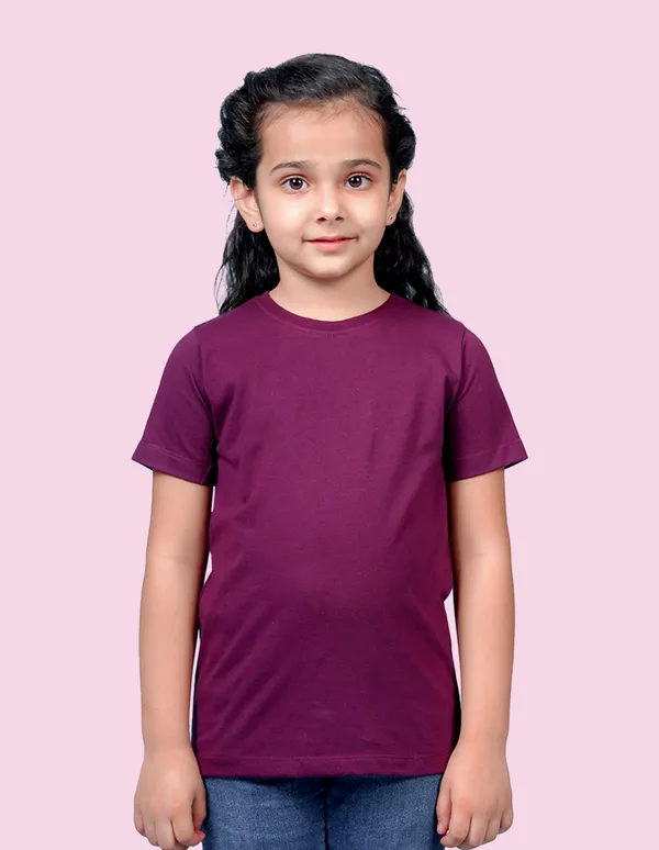 Nusyl_Girl_White_&_Wine_Solid_Regular_T_Shirts_Pack_Of_2_Soft_&_Comfortable_Half_Sleeves_Regular_T_Shirts_Cozy_Summer_Wear_For_Kids_&_Teen_Girls