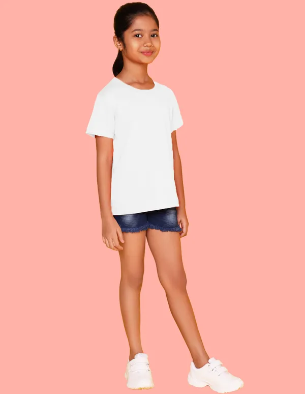 Nusyl_Girl_White_&_Brown_Solid_Regular_T_Shirts_Pack_Of_2_Soft_&_Comfortable_Half_Sleeves_Regular_T_Shirts_Cozy_Summer_Wear_For_Kids_&_Teen_Girls