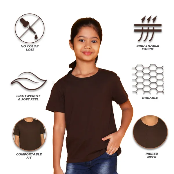 Nusyl_Girl_White_&_Brown_Solid_Regular_T_Shirts_Pack_Of_2_Soft_&_Comfortable_Half_Sleeves_Regular_T_Shirts_Cozy_Summer_Wear_For_Kids_&_Teen_Girls