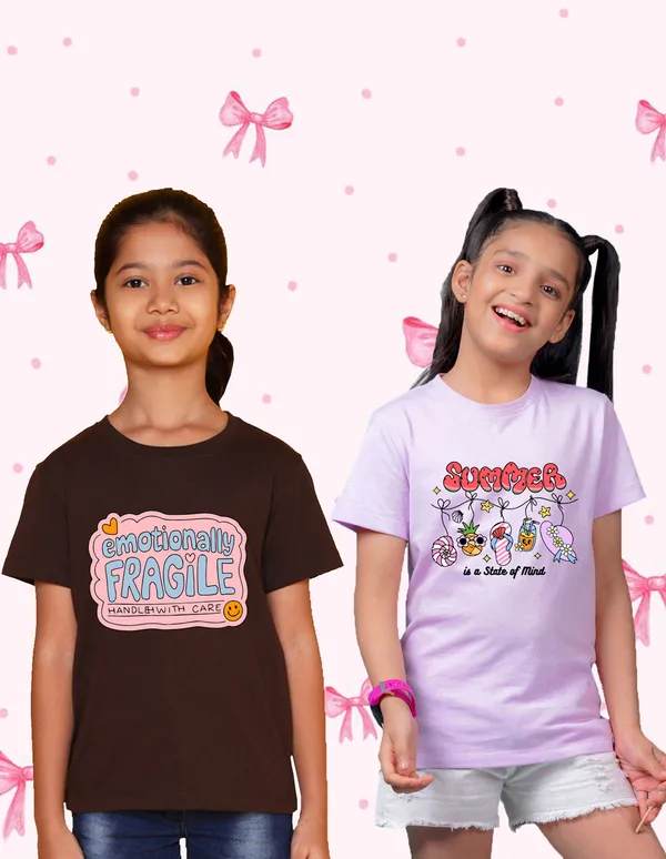 Nusyl_Girl_Brown_&_Lilac_Emotionally_Fragile_Text_Printed_&_Summer_Text_Printed_Half_Sleeves_Pack_Of_2_T_Shirts_Soft_&_Comfortable_Half_Sleeve_T_Shirts_Cozy_Summer_Wear_For_Kids_&_Teen_Girls