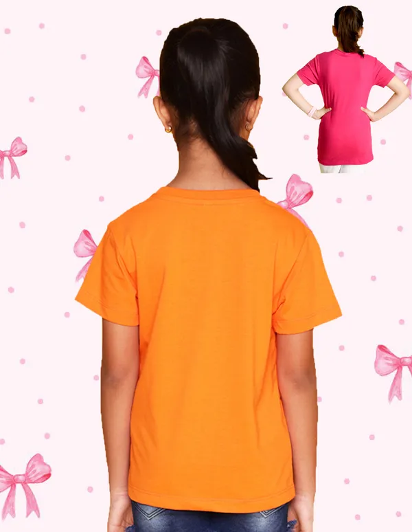 Nusyl_Girl_Hot_Pink_&_Orange_Girls_Printed_&_Scooter_Printed_Half_Sleeves_Pack_Of_2_T_Shirts_Soft_&_Comfortable_Half_Sleeve_T_Shirts_Cozy_Summer_Wear_For_Kids_&_Teen_Girls