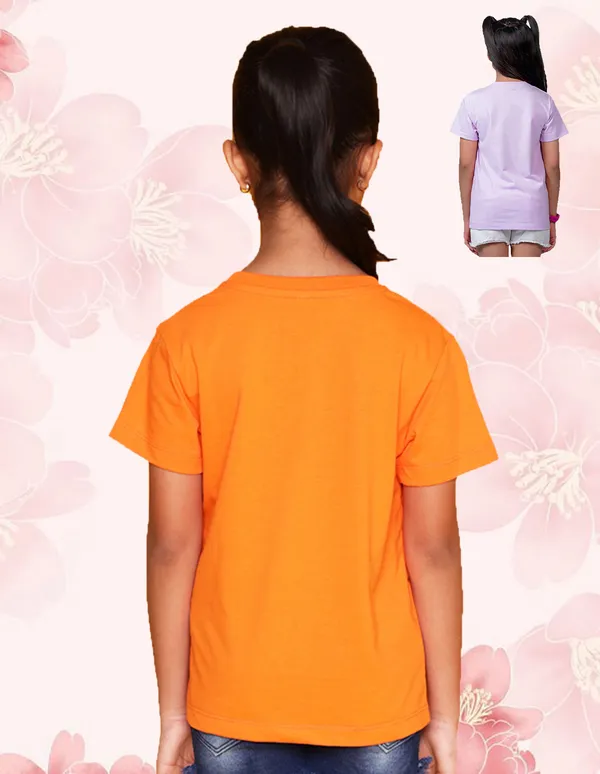 Nusyl_Girl_Orange_&_Lilac_Ok_Sure_Yeah_Text_Printed_&_Smart_And_Dramatic_Text_Printed_Half_Sleeves_Pack_Of_2_T_Shirts_Soft_&_Comfortable_Half_Sleeve_T_Shirts_Cozy_Summer_Wear_For_Kids_&_Teen_Girls