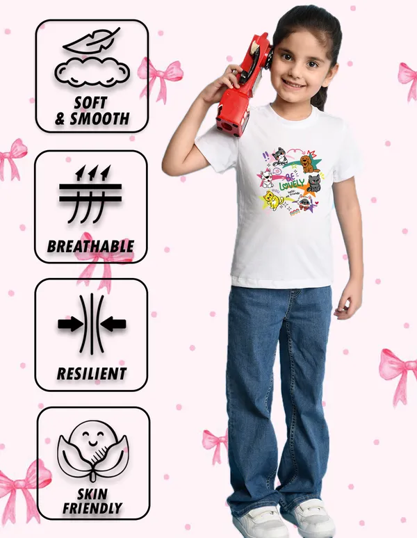 Nusyl_Girl_White_&_Yellow_Be_Lovely_Text_Printed_&_Bee_Fabulous_Text_Printed_Half_Sleeves_Pack_Of_2_T_Shirts_Soft_&_Comfortable_Half_Sleeve_T_Shirts_Cozy_Summer_Wear_For_Kids_&_Teen_Girls