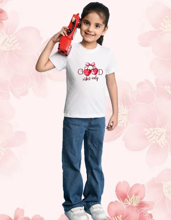 Nusyl_Girl_White_&_Yellow_Good_Vibes_Only_Text_Printed_&_Girl_Printed_Half_Sleeves_Pack_Of_2_T_Shirts_Soft_&_Comfortable_Half_Sleeve_T_Shirts_Cozy_Summer_Wear_For_Kids_&_Teen_Girls