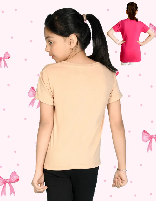 Nusyl_Girl_Beige_&_Hot_Pink_Cat_Printed_&_Butterfly_Printed_&_Turtles_Printed_Half_Sleeves_Pack_Of_2_T_Shirts_Soft_&_Comfortable_Half_Sleeve_T_Shirts_Cozy_Summer_Wear_For_Kids_&_Teen_Girls