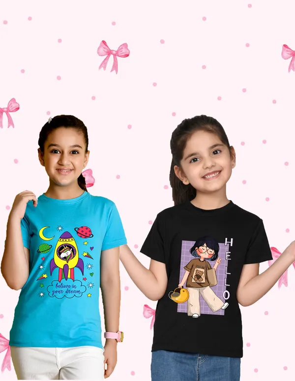 Nusyl_Girl_Sky_Blue_&_Black_Unicorn_Printed_&_Girl_Printed_Half_Sleeves_Pack_Of_2_T_Shirts_Soft_&_Comfortable_Half_Sleeve_T_Shirts_Cozy_Summer_Wear_For_Kids_&_Teen_Girls