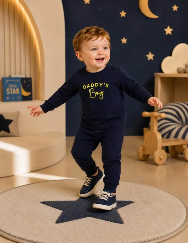 NUSYL_Boys_Navy_Daddy's_Boy_Text_Printed_Cotton_Blend_T-shirts_and_Joggers_|_Boys's_Regular_Length_T-shirts_and_Regular_Jogger