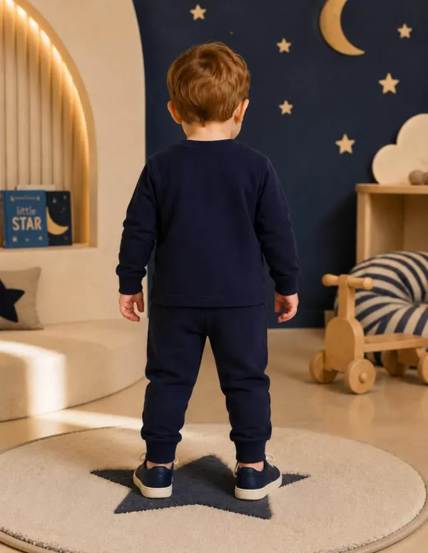 NUSYL_Boys_Navy_Daddy's_Boy_Text_Printed_Cotton_Blend_T-shirts_and_Joggers_|_Boys's_Regular_Length_T-shirts_and_Regular_Jogger