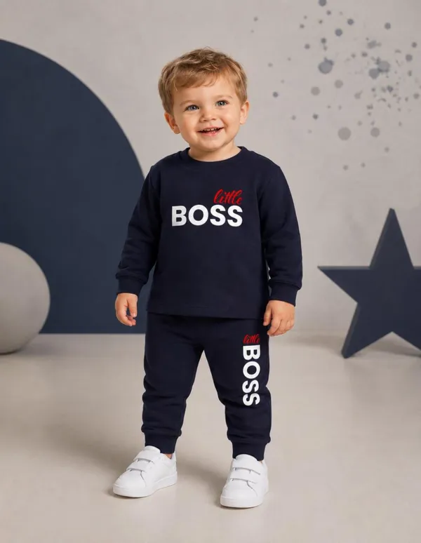 NUSYL_Boys_Navy_Little_Boss_Text_Printed_Cotton_Blend_T-shirts_and_Joggers_|_Boys's_Regular_Length_T-shirts_and_Regular_Jogger