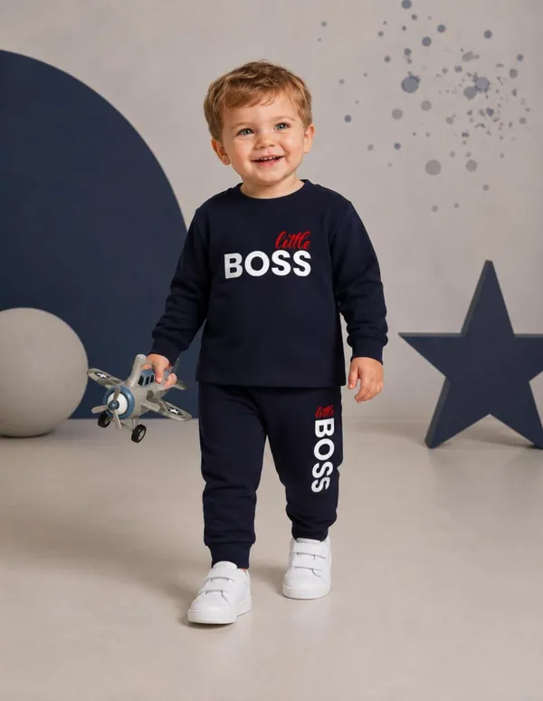 NUSYL_Boys_Navy_Little_Boss_Text_Printed_Cotton_Blend_T-shirts_and_Joggers_|_Boys's_Regular_Length_T-shirts_and_Regular_Jogger
