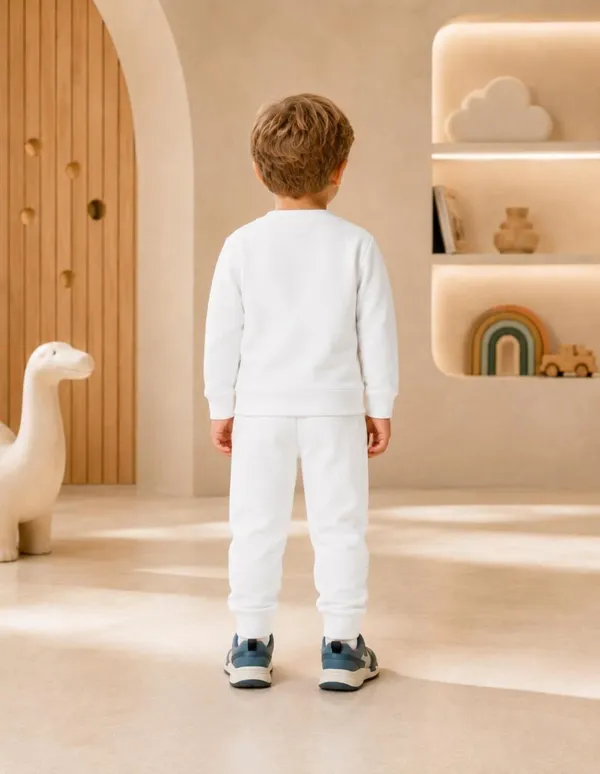 NUSYL_Boys_White_Dinosaurs_Printed_Cotton_Blend_T-shirts_and_Joggers_|_Boys's_Regular_Length_T-shirts_and_Regular_Jogger